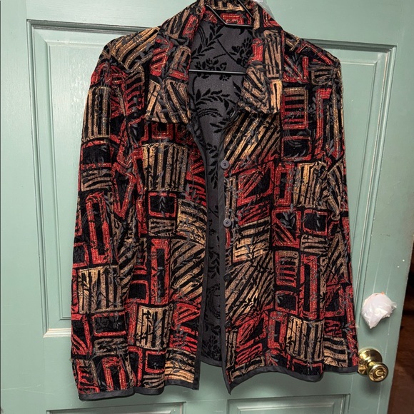 Source Unknown Jackets & Blazers - Chic Abstract Women's Blazer reversible